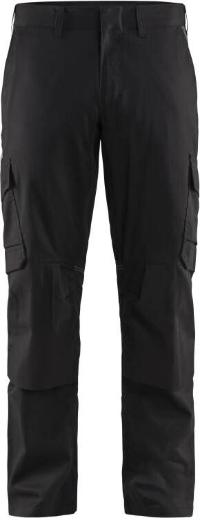 Blåkläder Industrie werkbroek stretch met kniezakken 14481832 | Zwart Donkergrijs | 7330509760802