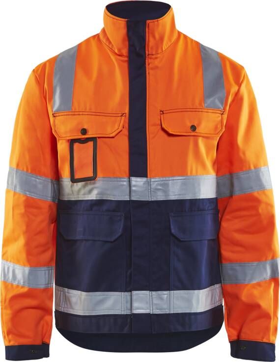 Blåkläder Jack ongevoerd High-Vis 40231804 | High-Vis Oranje Marineblauw | Maat 3XL 7330509238561