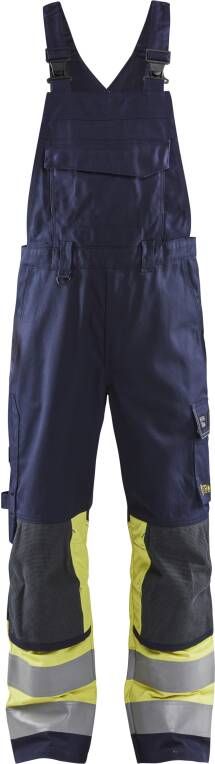Blåkläder Multinorm bretelbroek Klasse 1 26071514 | Marine High-Vis Geel | 7330509799659