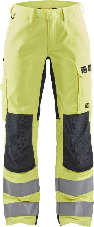Blåkläder Multinorm dames werkbroek Inherent met stretch 71911512 | High-Vis Geel Marineblauw | 7330509805732