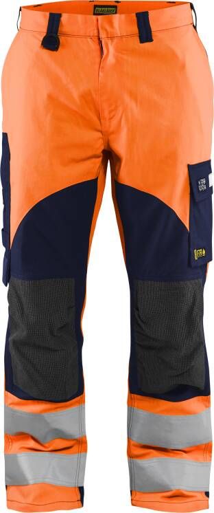 Blåkläder Multinorm inherent werkbroek 15881513 | High Vis Oranje Marineblauw | 7330509720868