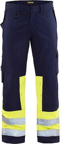 Blåkläder Multinorm werkbroek 14781514 | Marine High-Vis Geel | 7330509516720