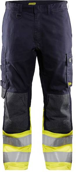 Blåkläder Multinorm werkbroek Inherent 14881512 | Marine High-Vis Geel | 7330509622186