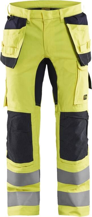 Blåkläder Multinorm werkbroek Inherent met stretch 15871512 | High Vis Geel Marineblauw | 7330509662519