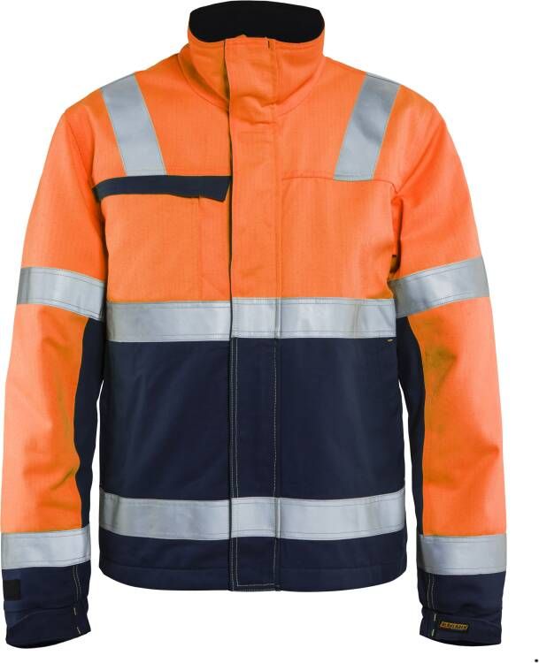 Blåkläder Multinorm winterjas 40691513 | High-Vis Oranje Marineblauw | Maat XXL 7330509716786