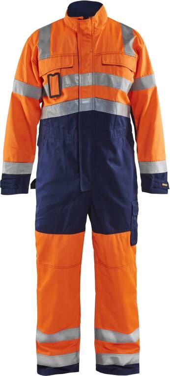 Blåkläder Overall High-Vis 63731804 | High-Vis Oranje Marineblauw | 7330509254479