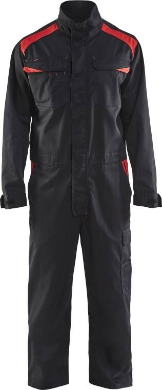 Blåkläder Overall Industrie 60541800 | Zwart Rood | 7330509360491