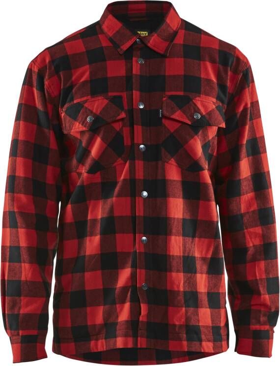 Blåkläder Overhemd flanel 32251131 | Rood Zwart | Maat 4XL 7330509414071