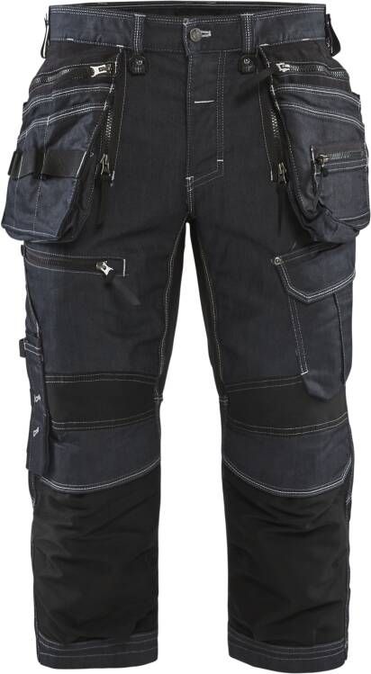 Blåkläder Piraatbroek denim stretch X1900 19911141 | Marineblauw Zwart | 7330509554456