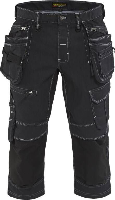 Blåkläder Piraatbroek denim stretch X1900 19911141 | Zwart | 7330509532874