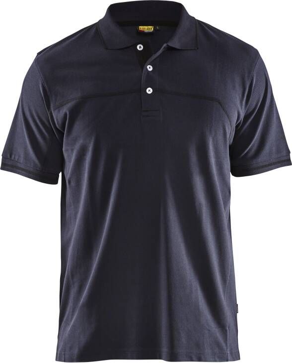 Blåkläder Poloshirt 33891050 | Donker marineblauw Zwart | Maat 4XL 7330509662717