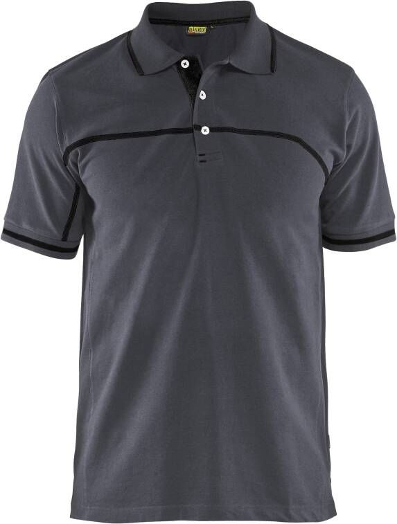 Blåkläder Poloshirt 33891050 | Medium Grijs Zwart | Maat XXL 7330509685259