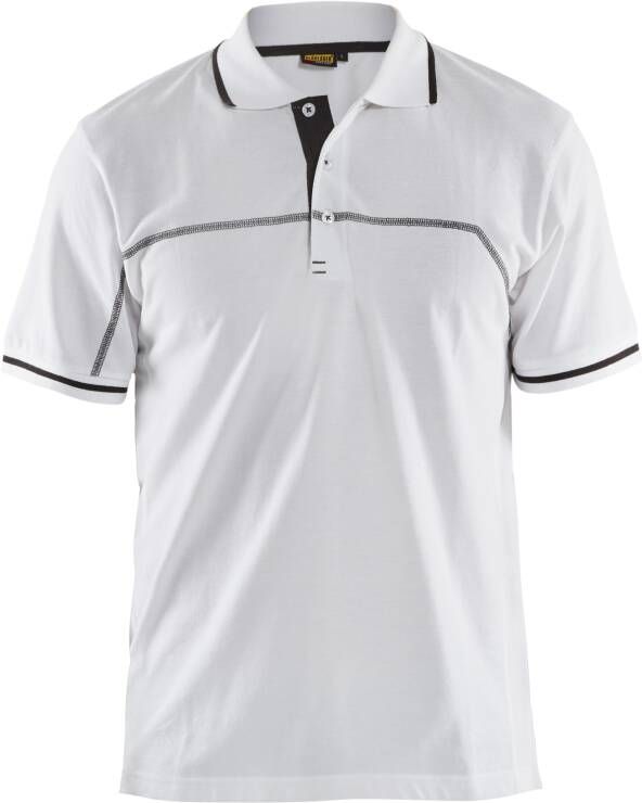 Blåkläder Poloshirt 33891050 | Wit Donkergrijs | Maat 3XL 7330509662625