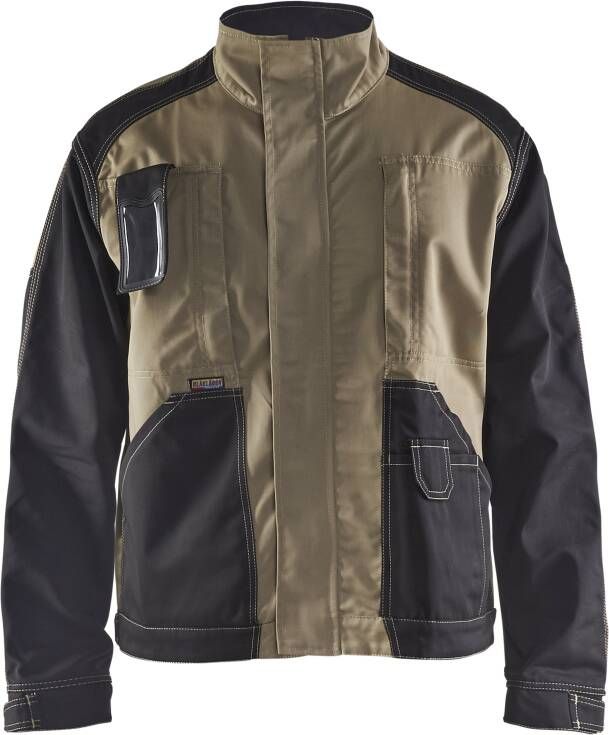 Blåkläder Profieljack. Ongevoerd 40631860 | Khaki Zwart | Maat 3XL 7330509268162