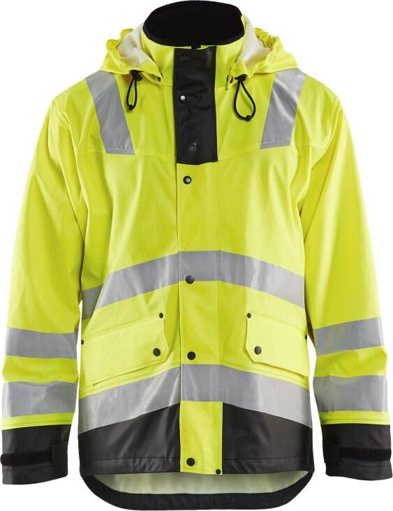 Blåkläder Regenjas High-Vis LEVEL 2 43022003 | High-Vis Geel Zwart | Maat 3XL 7330509570494