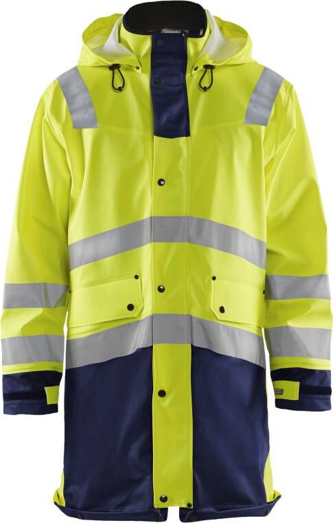 Blåkläder Regenjas High-Vis LEVEL 3 43262005 | High-Vis Geel Marineblauw | Maat XXL 7330509570166