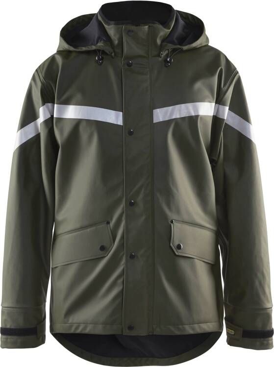 Blåkläder Regenjas LEVEL 2 43052003 | Army Groen | Maat 3XL 7330509568996