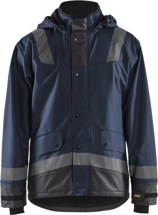 Blåkläder Regenjas LEVEL 2 43222003 | Donker marineblauw Zwart | Maat 4XL 7330509659779