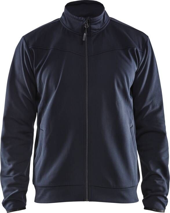 Blåkläder Service Sweatshirt met rits 33622526 | Donker marineblauw Zwart | Maat 3XL 7330509550717