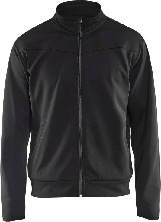 Blåkläder Service Sweatshirt met rits 33622526 | Zwart Donkergrijs | Maat 3XL 7330509555958