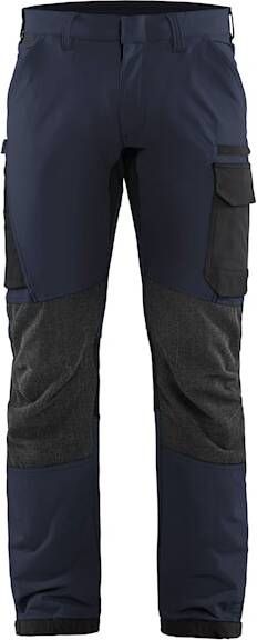 Blåkläder Service werkbroek met 4-weg stretch 14221645 | Donker marineblauw Zwart | 7330509734452