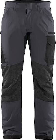Blåkläder Service werkbroek met 4-weg stretch 14221645 | Medium Grijs Zwart | 7330509734728