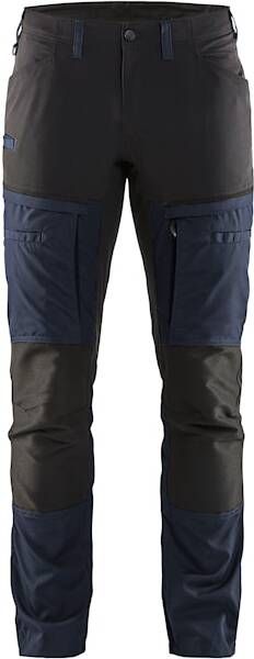 Blåkläder Service werkbroek met stretch 14561845 | Donker marineblauw Zwart | 7330509617946