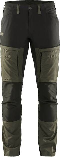 Blåkläder Service werkbroek met stretch 14561845 | Groen Zwart | 7330509650974
