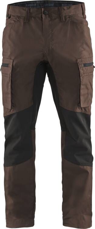 Blåkläder Service werkbroek met stretch 14591845 | Bruin Zwart | 7330509527559