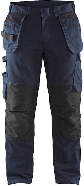 Blåkläder Service werkbroek met stretch en spijkerzakken 14961330 | Donker marineblauw Zwart | 7330509548318