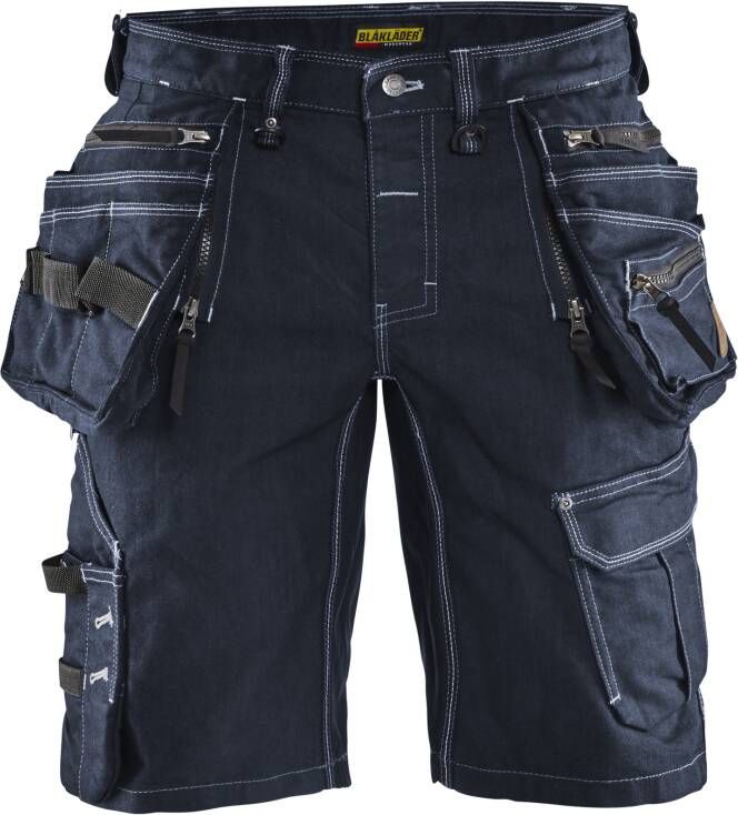 Blåkläder Short denim stretch X1900 19921141 | Marineblauw Zwart | 7330509554357