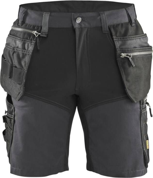 Blåkläder Short met stretch 15981860 | Medium Grijs Zwart | 7330509838372