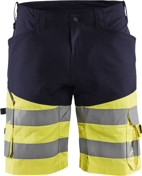 Blåkläder Short met stretch High-Vis 15411811 | Marine High Vis Geel | 7330509692035