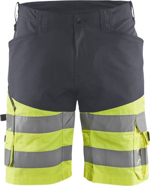 Blåkläder Short met stretch High-Vis 15411811 | Medium Grijs High Vis Geel | 7330509785737