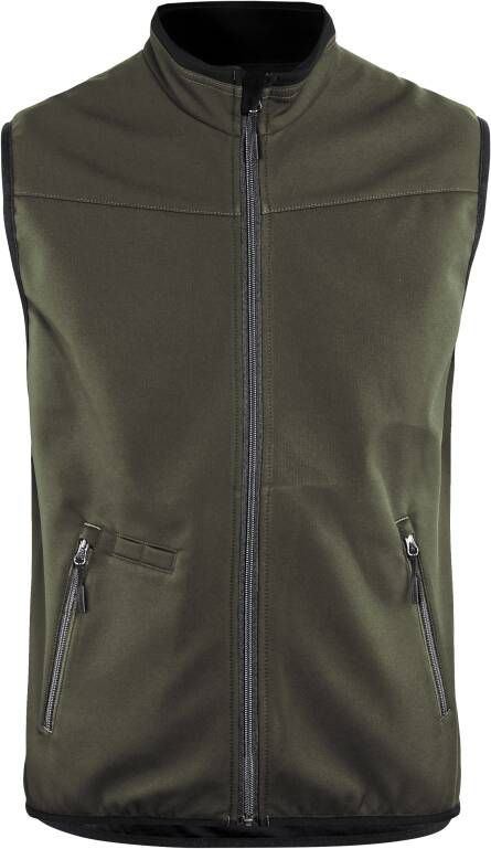Blåkläder Softshell bodywarmer 38502516 | Groen Zwart | Maat XXL 7330509537558
