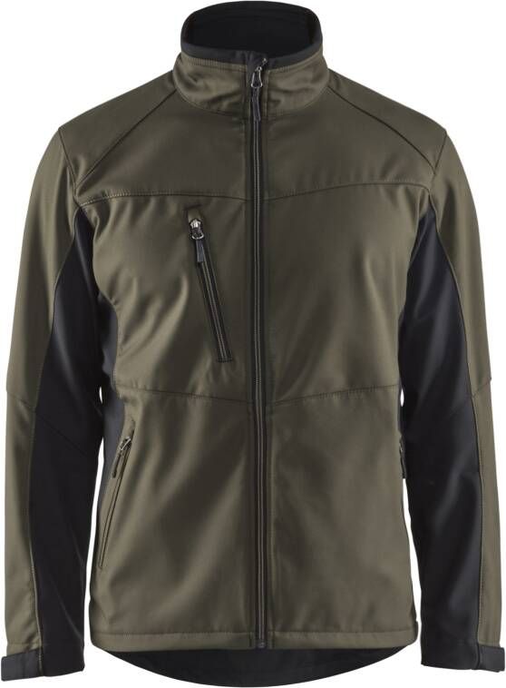 Blåkläder Softshell Jack 49502516 | Groen Zwart | Maat 3XL 7330509534731