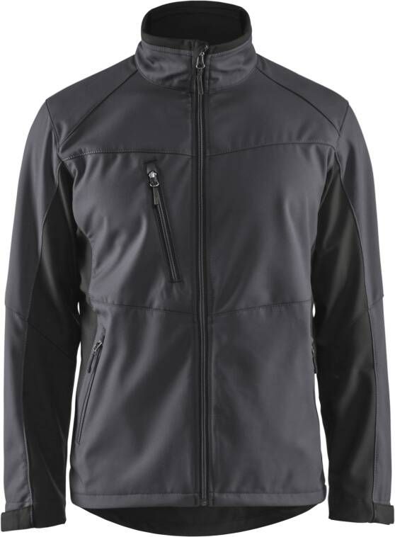 Blåkläder Softshell Jack 49502516 | Medium Grijs Zwart | Maat 4XL 7330509690451
