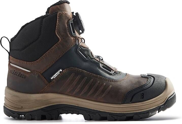 Blåkläder Storm FL Hoge Veiligheidsschoen 2492 S3 | Bruin Zwart | 7330509918197