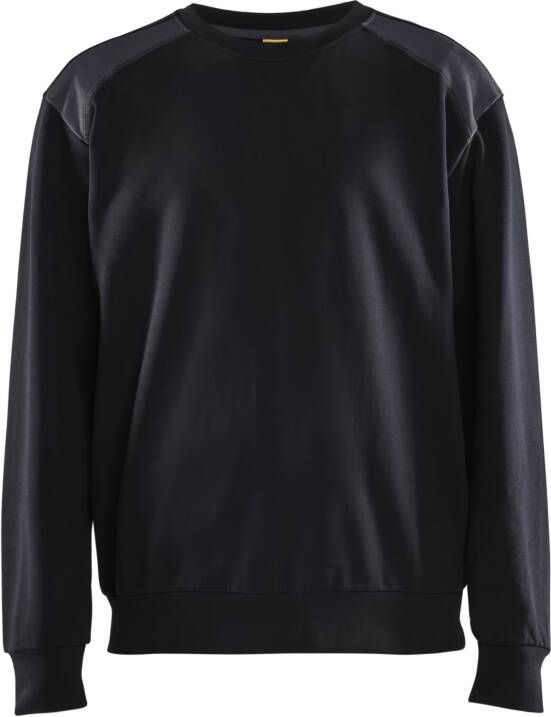 Blåkläder Sweatshirt bicolour 35801158 | Zwart Medium grijs | Maat XXL 7330509810675