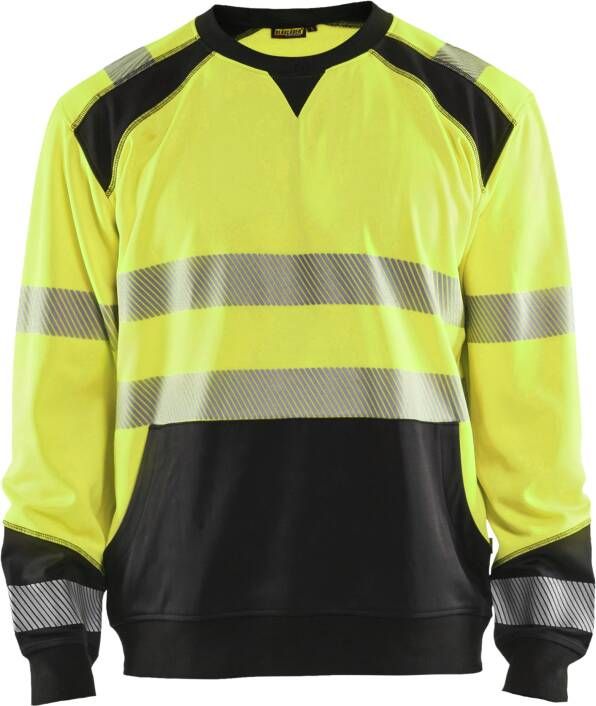 Blåkläder Sweatshirt High-Vis 35412528 | High-Vis Geel Zwart | Maat 4XL 7330509609835