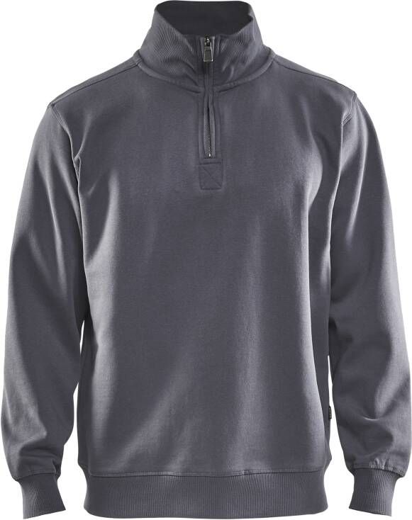 Blåkläder Sweatshirt Jersey 1 2 rits 33651048 | Grijs | Maat 4XL 7330509388853