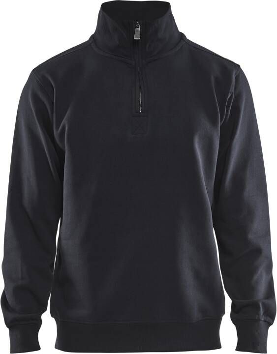 Blåkläder Sweatshirt Jersey 1 2 rits 33651048 | Zwart | Maat 3XL 7330509352304
