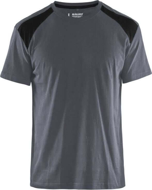 Blåkläder T-Shirt bicolour 33791042 | Grijs Zwart | Maat 4XL 7330509604397