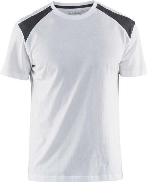 Blåkläder T-Shirt bicolour 33791042 | Wit Donkergrijs | Maat 3XL 7330509731543