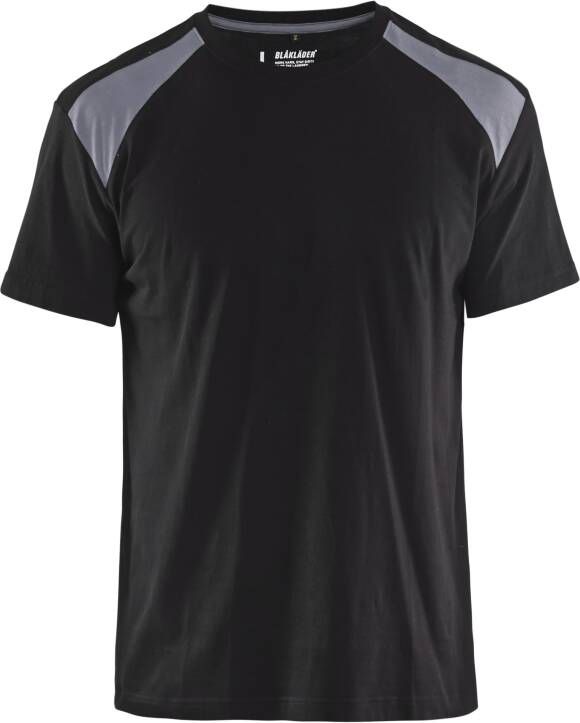 Blåkläder T-Shirt bicolour 33791042 | Zwart Grijs | Maat 3XL 7330509604809