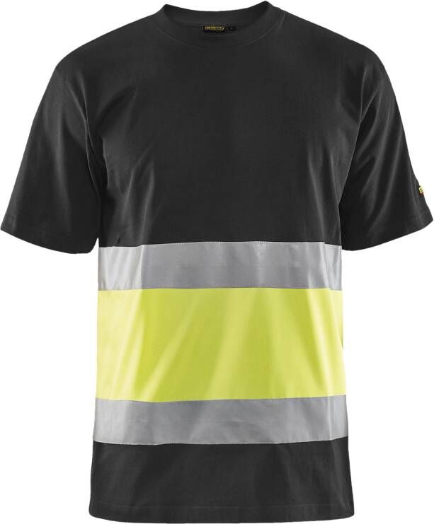 Blåkläder T-Shirt High-Vis 33871030 | Zwart High-Vis Geel | Maat XXL 7330509524442