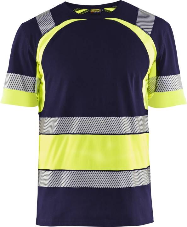 Blåkläder T-Shirt High-Vis 34211030 | Marine High-Vis Geel | Maat 3XL 7330509620939
