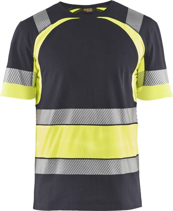 Blåkläder T-Shirt High-Vis 34211030 | Medium Grijs High-Vis Geel | Maat 3XL 7330509815298