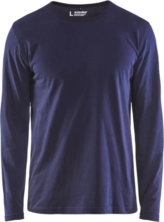 Blåkläder T-Shirt lange mouw 35001042 | Marineblauw | Maat 4XL 7330509596647