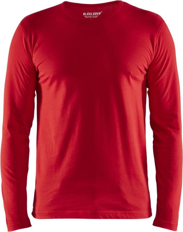 Blåkläder T-Shirt lange mouw 35001042 | Rood | Maat XXL 7330509814413